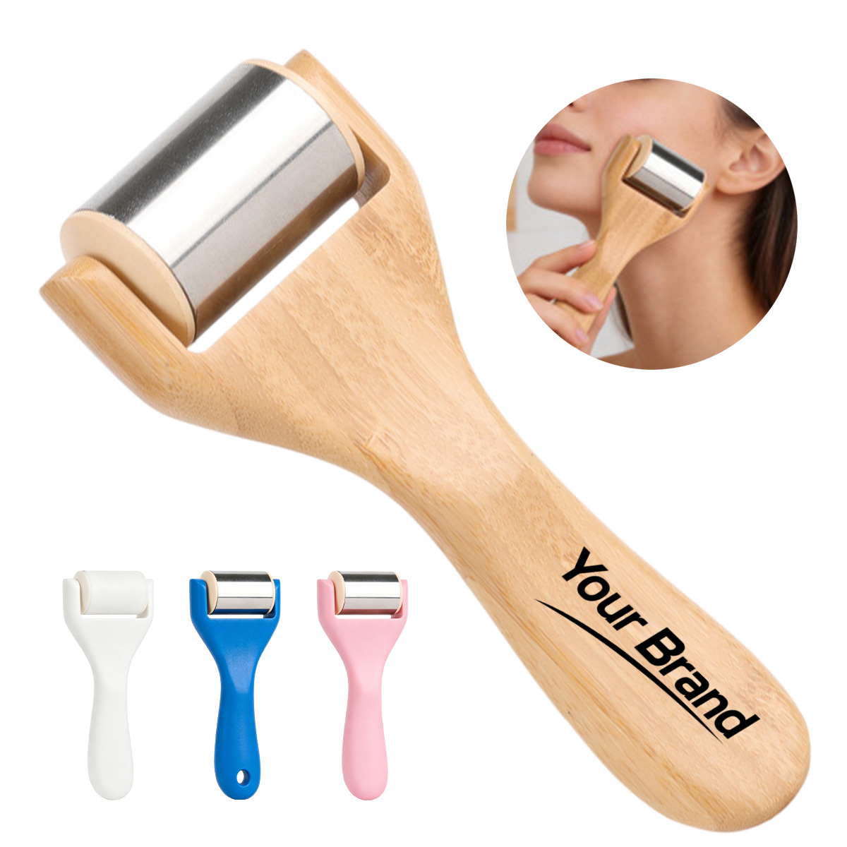 Stainless Steel Facial Ice Roller Massager