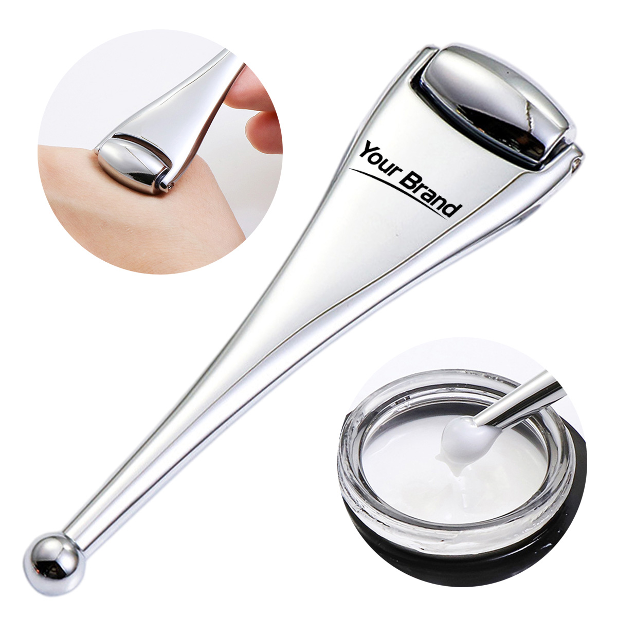 Handheld Stainless Steel Eye Cream Massage Wand