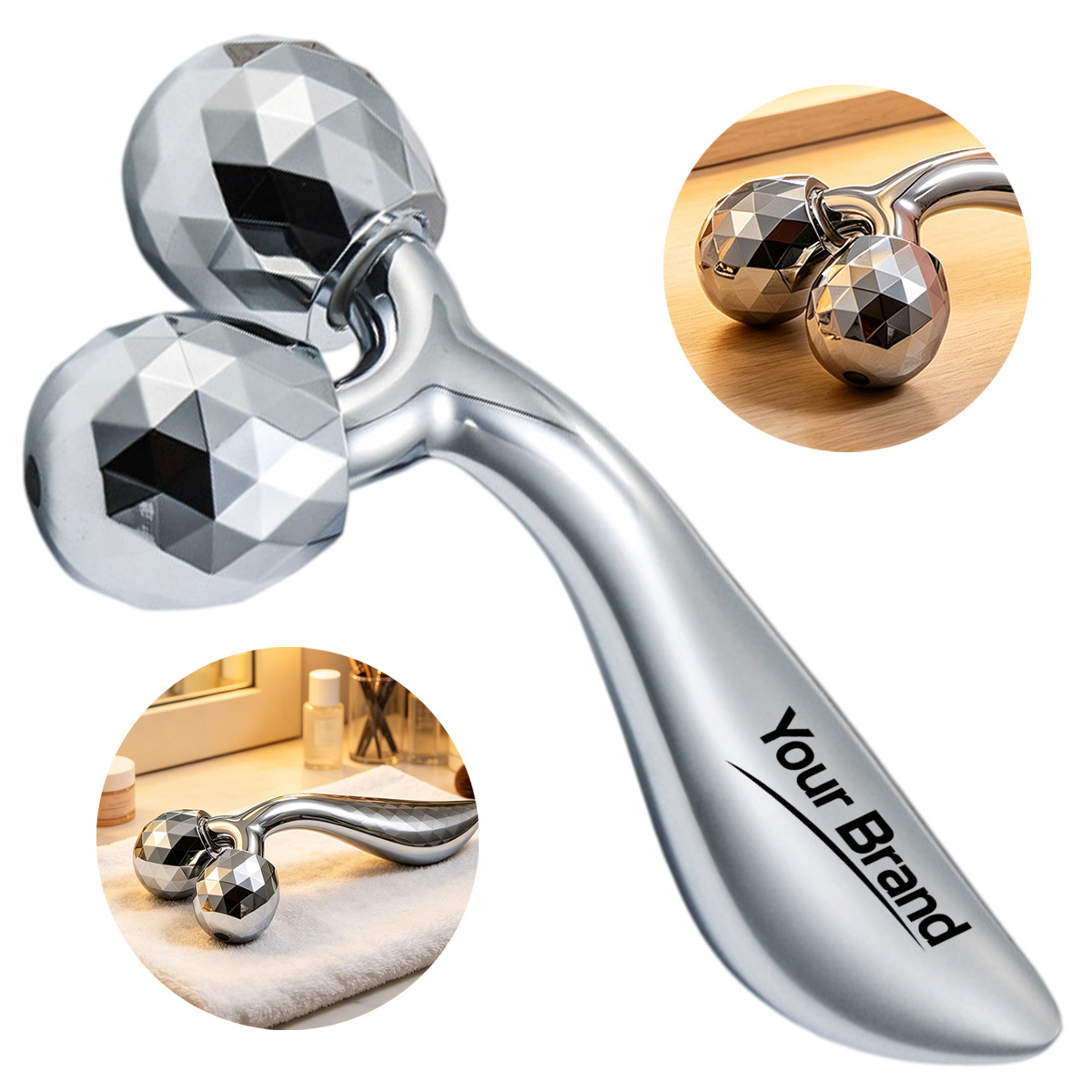 Handheld 3D Face Roller Lifting Massage Wand
