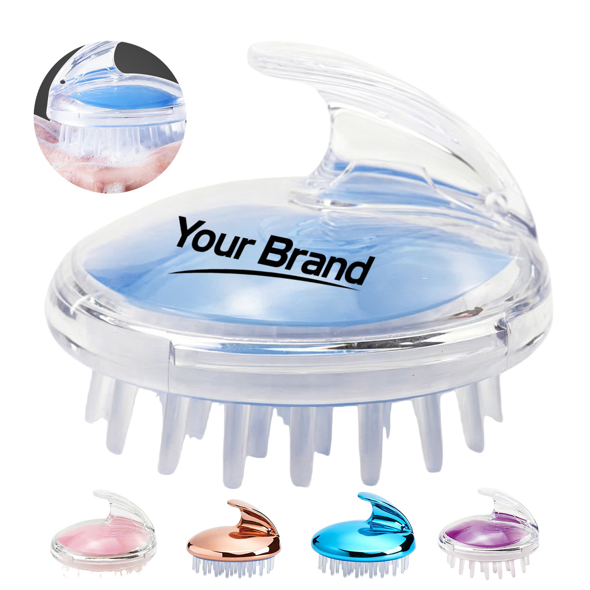 Handheld Silicone Scalp Massage Shampoo Brush