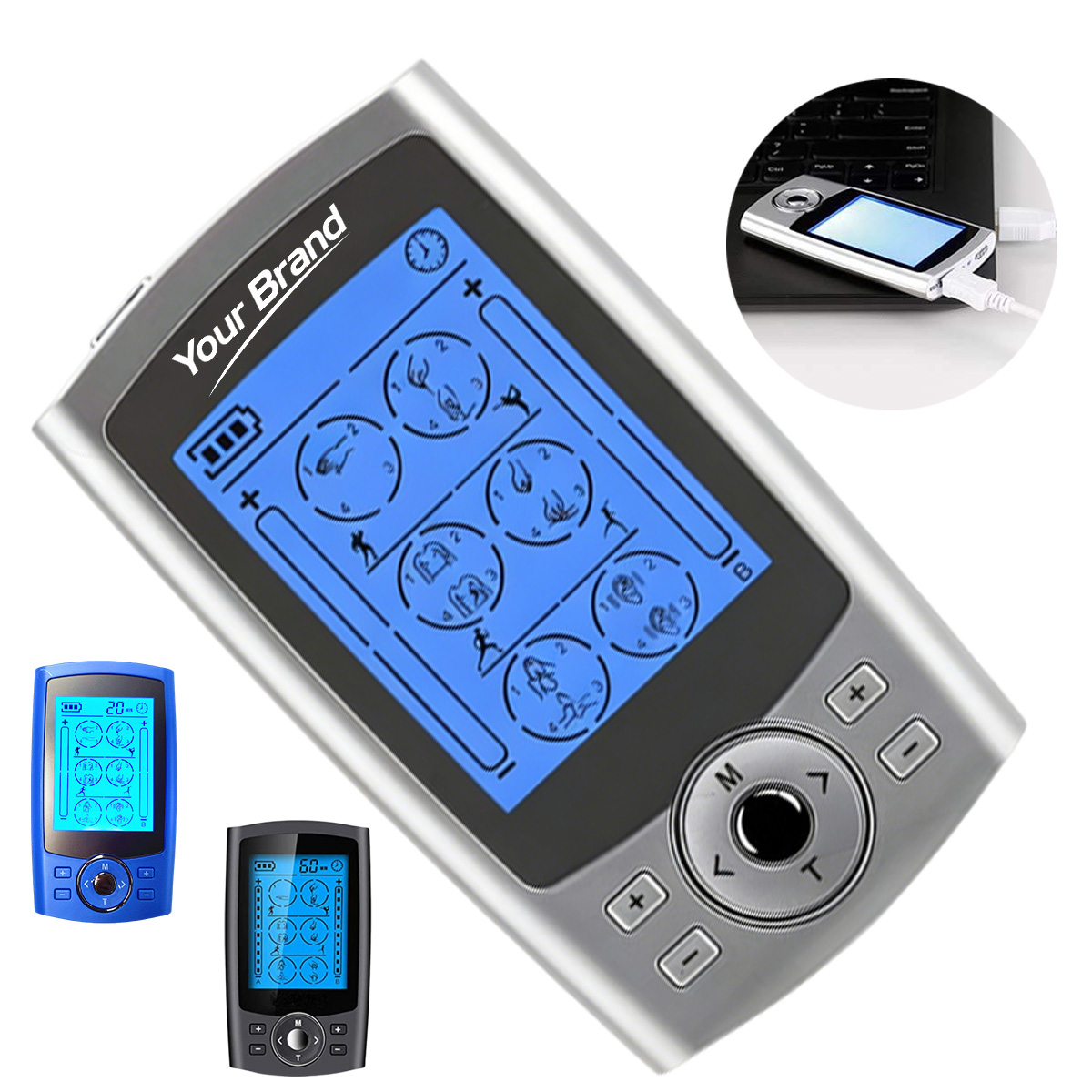 Portable 24 Mode TENS and EMS Muscle Stimulator