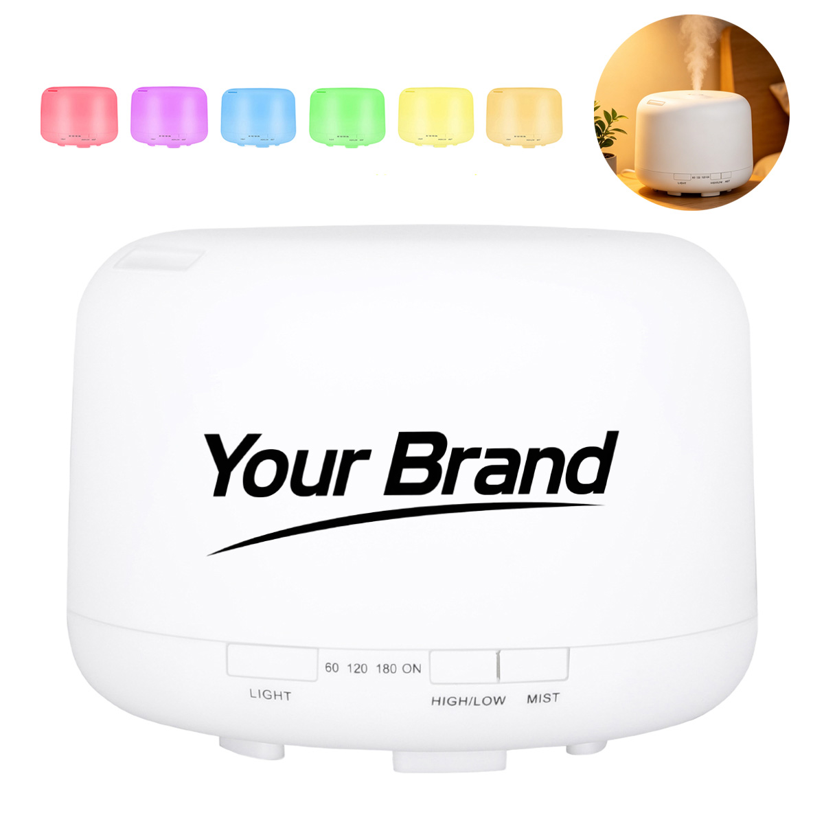 18oz. Ultrasonic Essential Oil Diffuser and Humidifier
