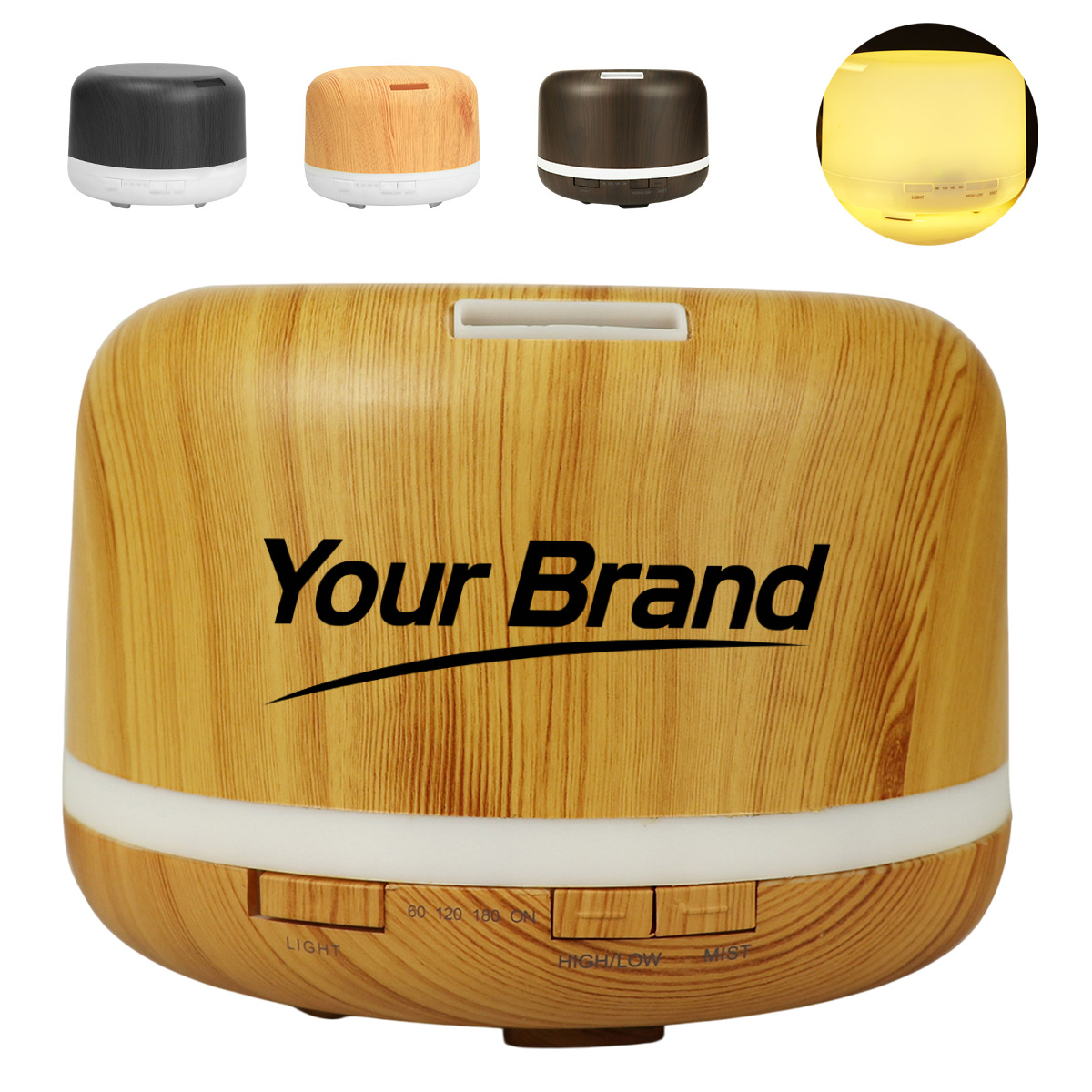 18oz. Natural Wood Grain Ultrasonic Aroma Diffuser