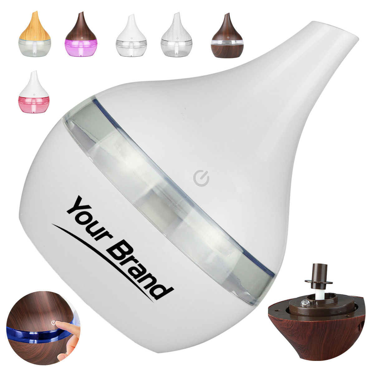 10oz. Wood Grain Ultrasonic Aroma Diffuser