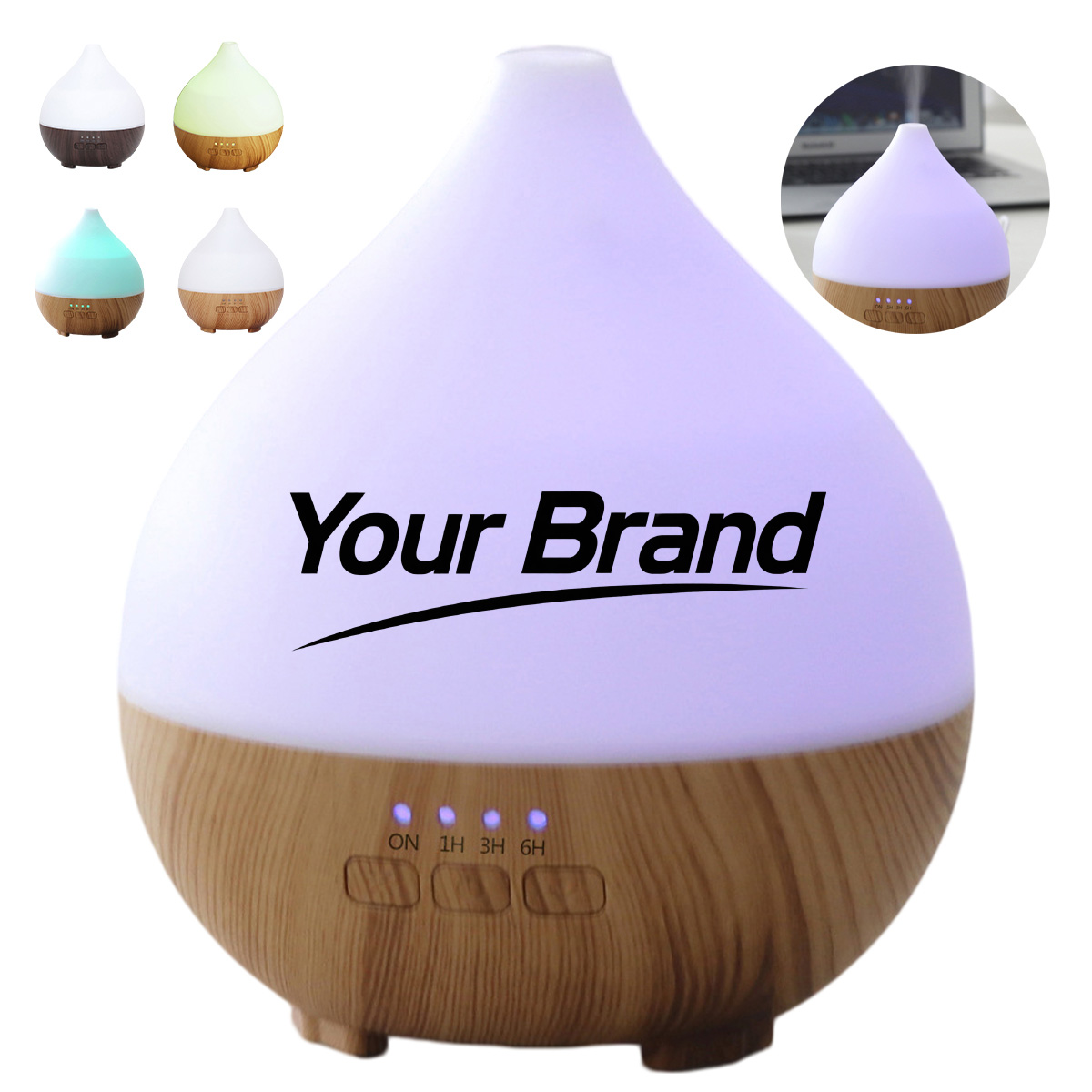 5oz. Wood Grain Ultrasonic Aroma Diffuser