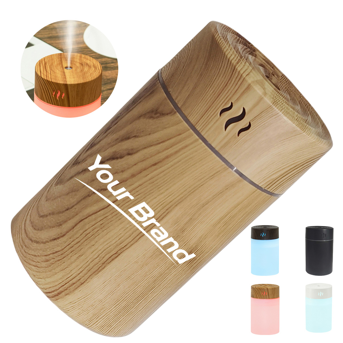 9oz. Wood Grain Car Humidifier Aroma Diffuser