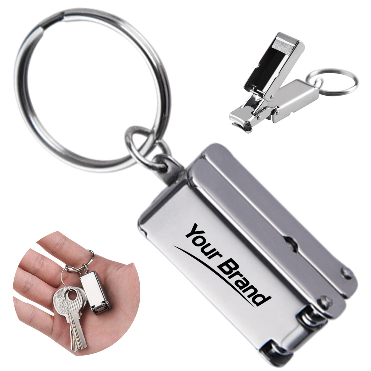 Folding Keychain Nail Clipper