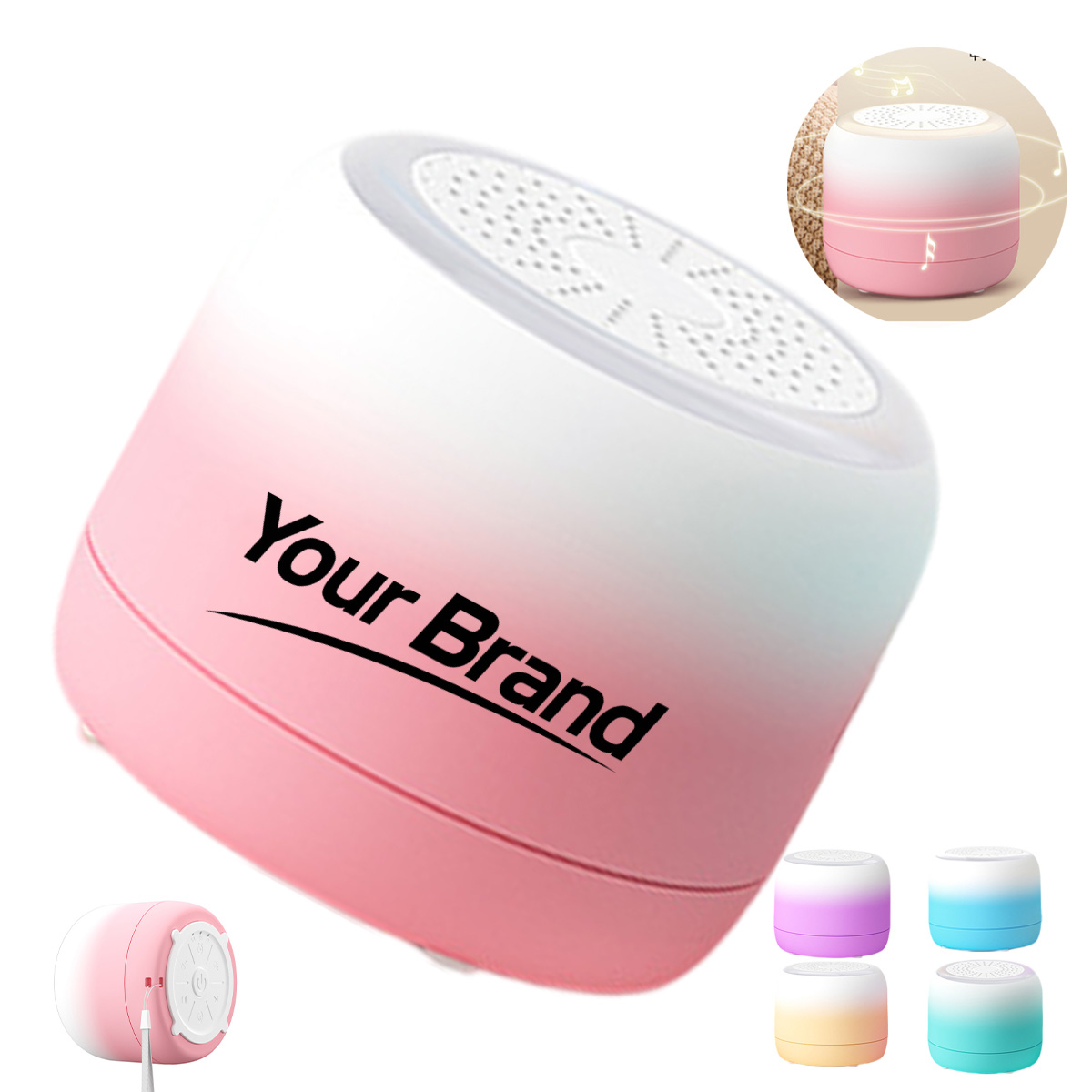 White Noise Sleep Sound Machine Warm Glow Nightlight