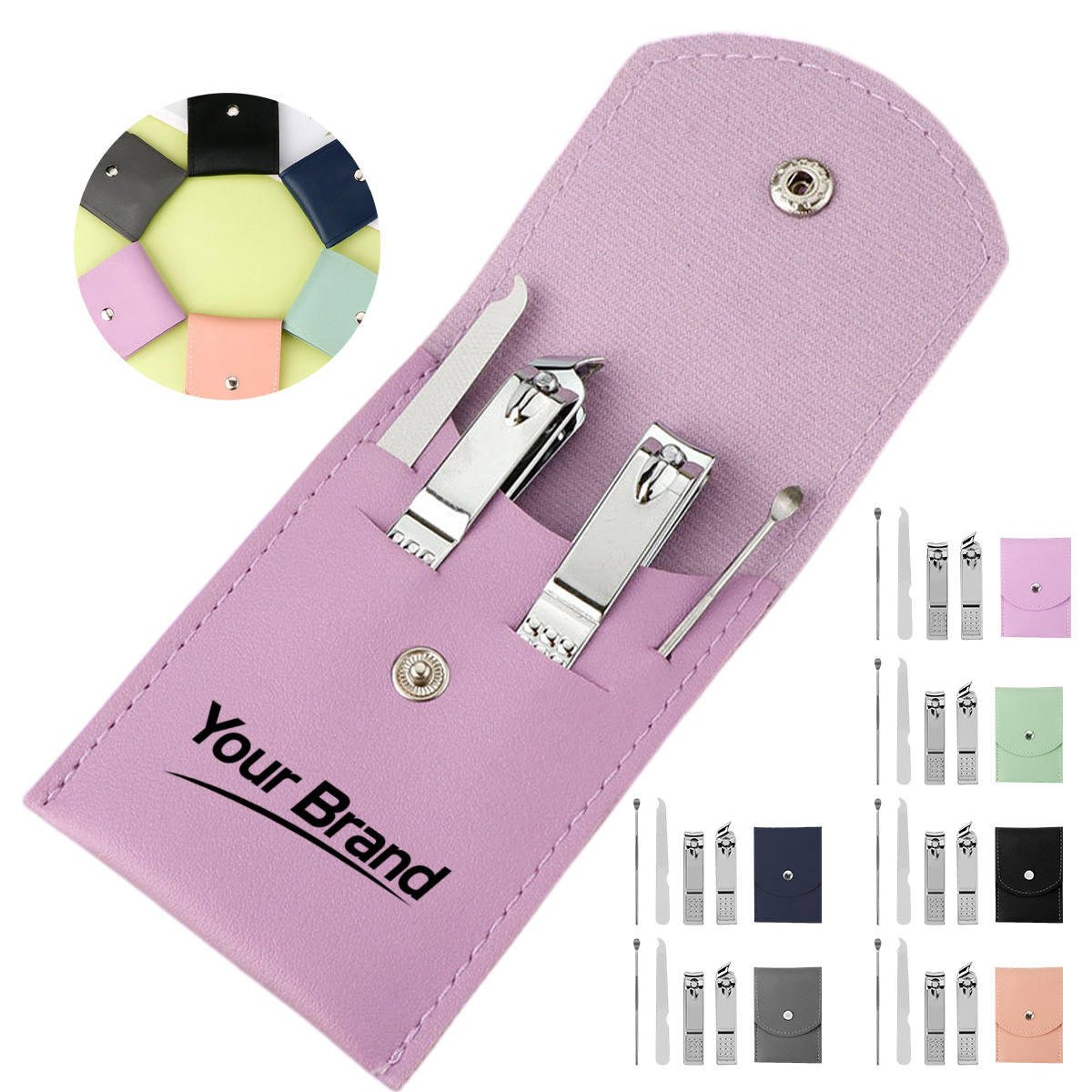 4 Pcs Pedicure Grooming Travel Set