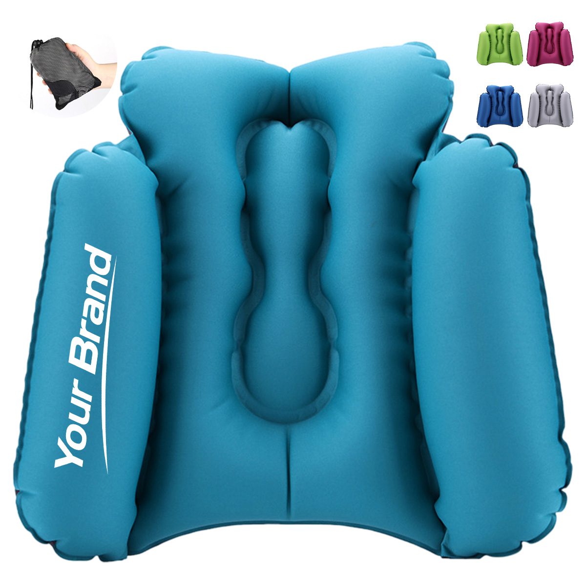 Inflatable Lumbar Support Travel Travel Pillow