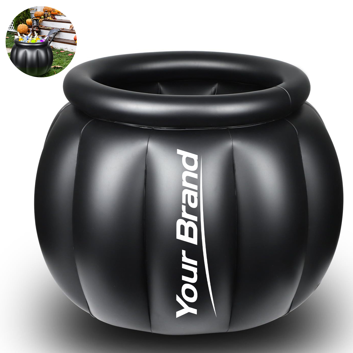 Inflatable Halloween Cauldron Ice Bucket