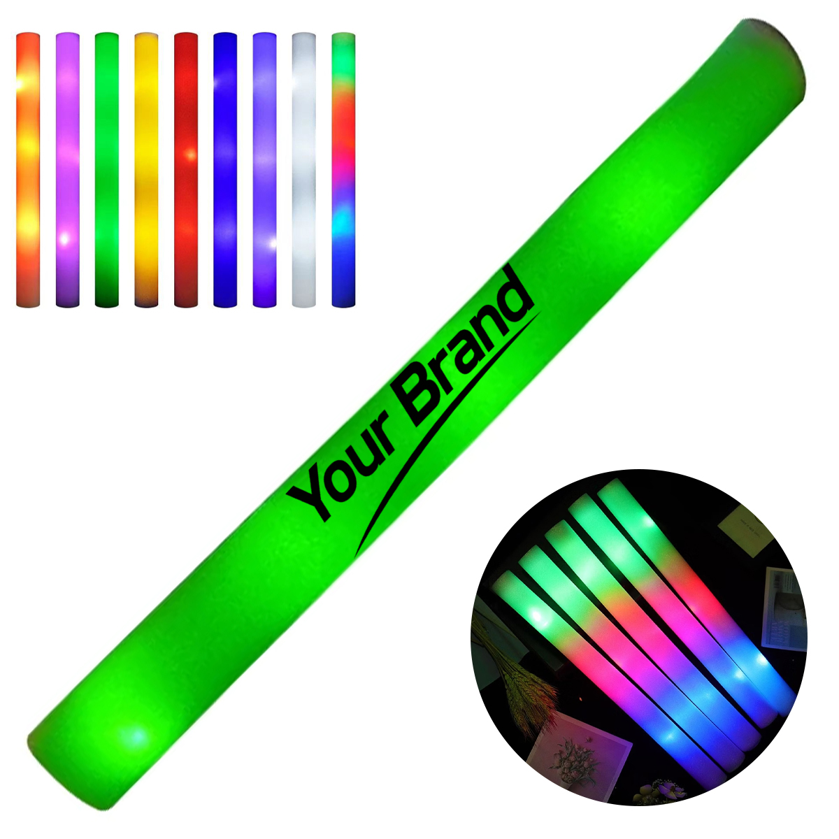 Multicolor LED Foam Glow Stick