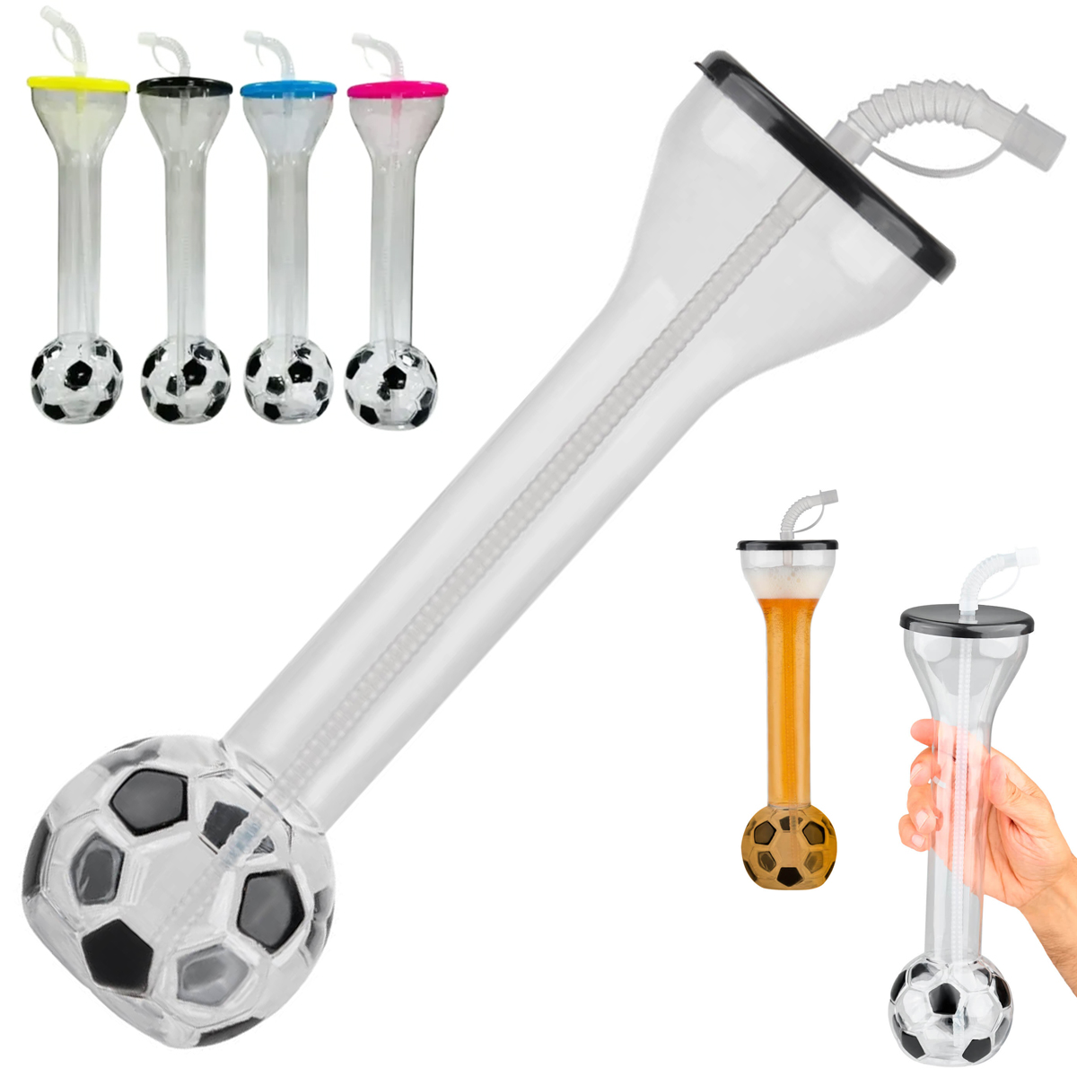 Soccer Ball Straw Cup