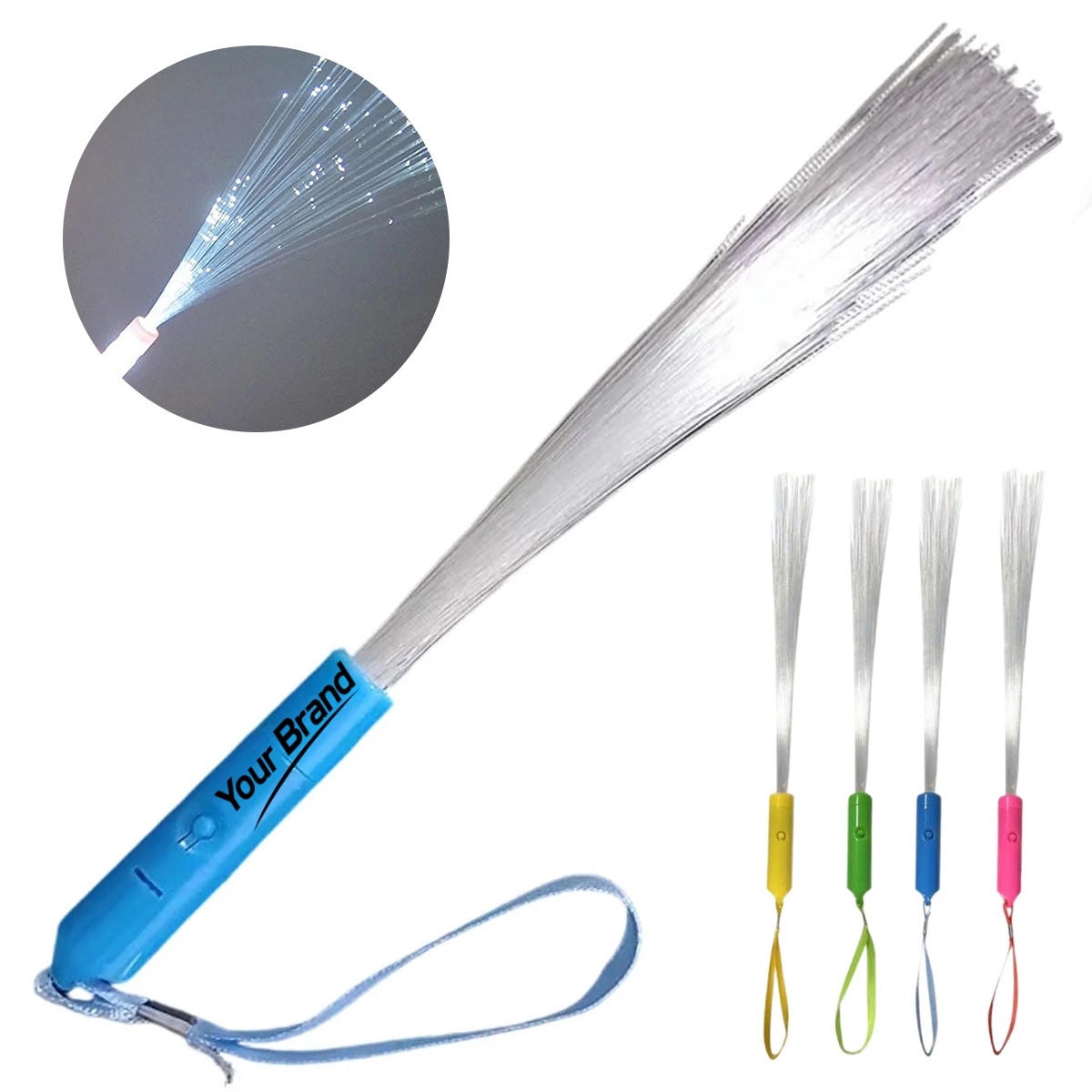 Bubble Fiber Optic LED Glow Wand