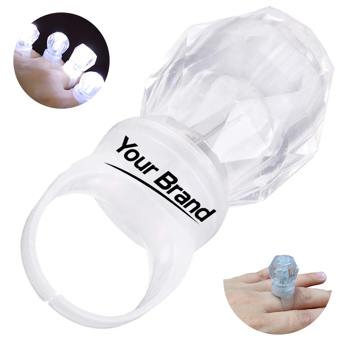 LED Glowing Diamond Finger Rings