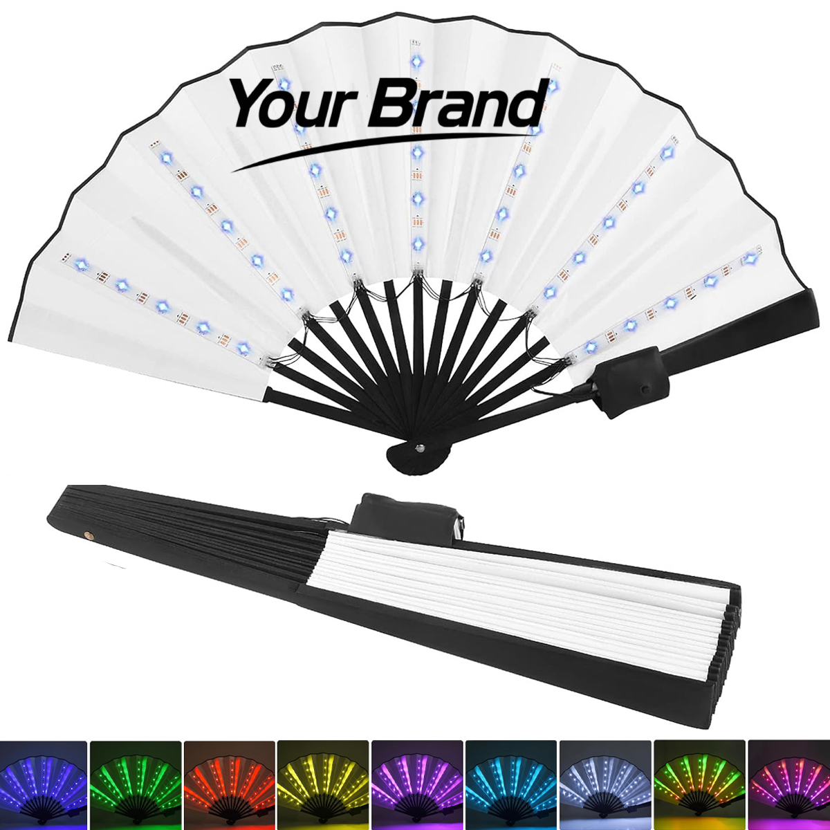 LED Light Up Folding Fan