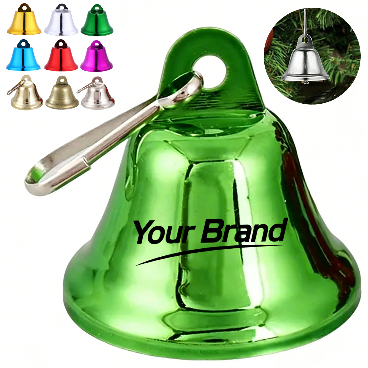 Festive Metal Bell Pendant