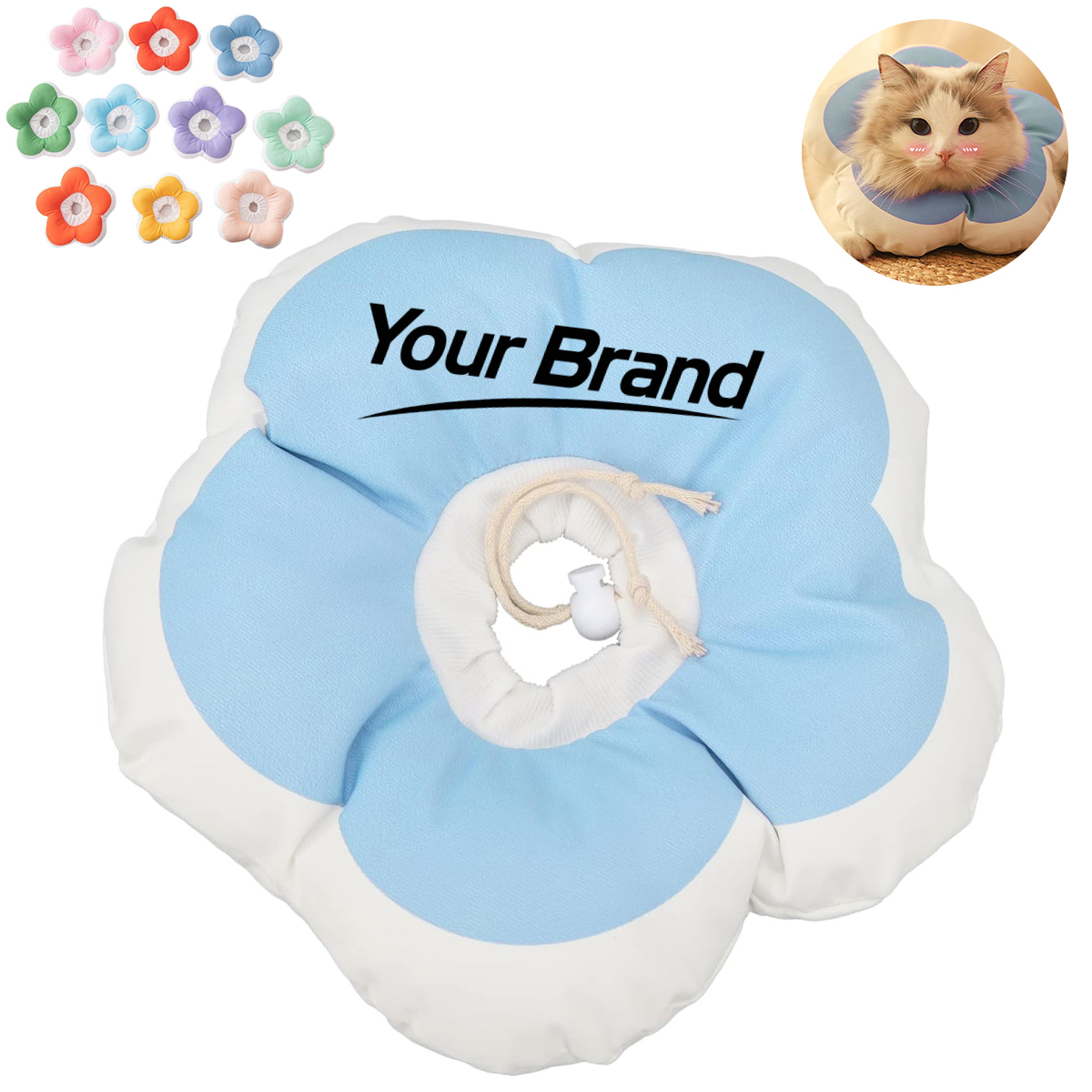 Soft Flower Shaped Pet Recovery Elizabethan Collar