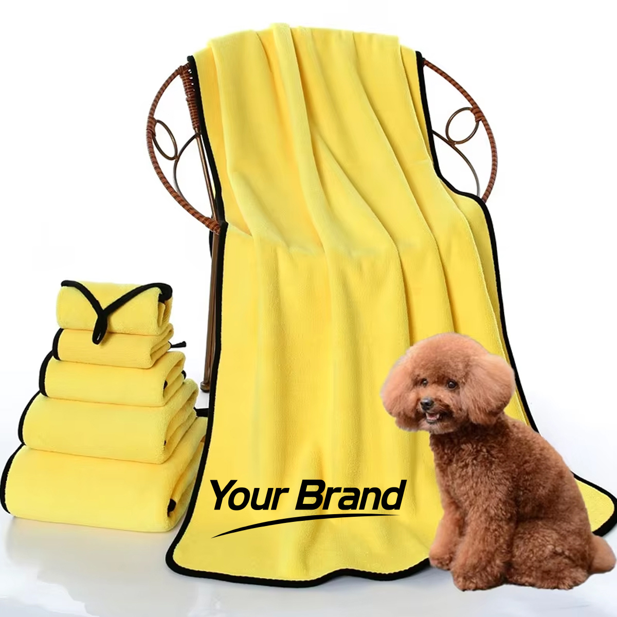 Ultra Absorbent Coral Fleece Pet Bath Towel