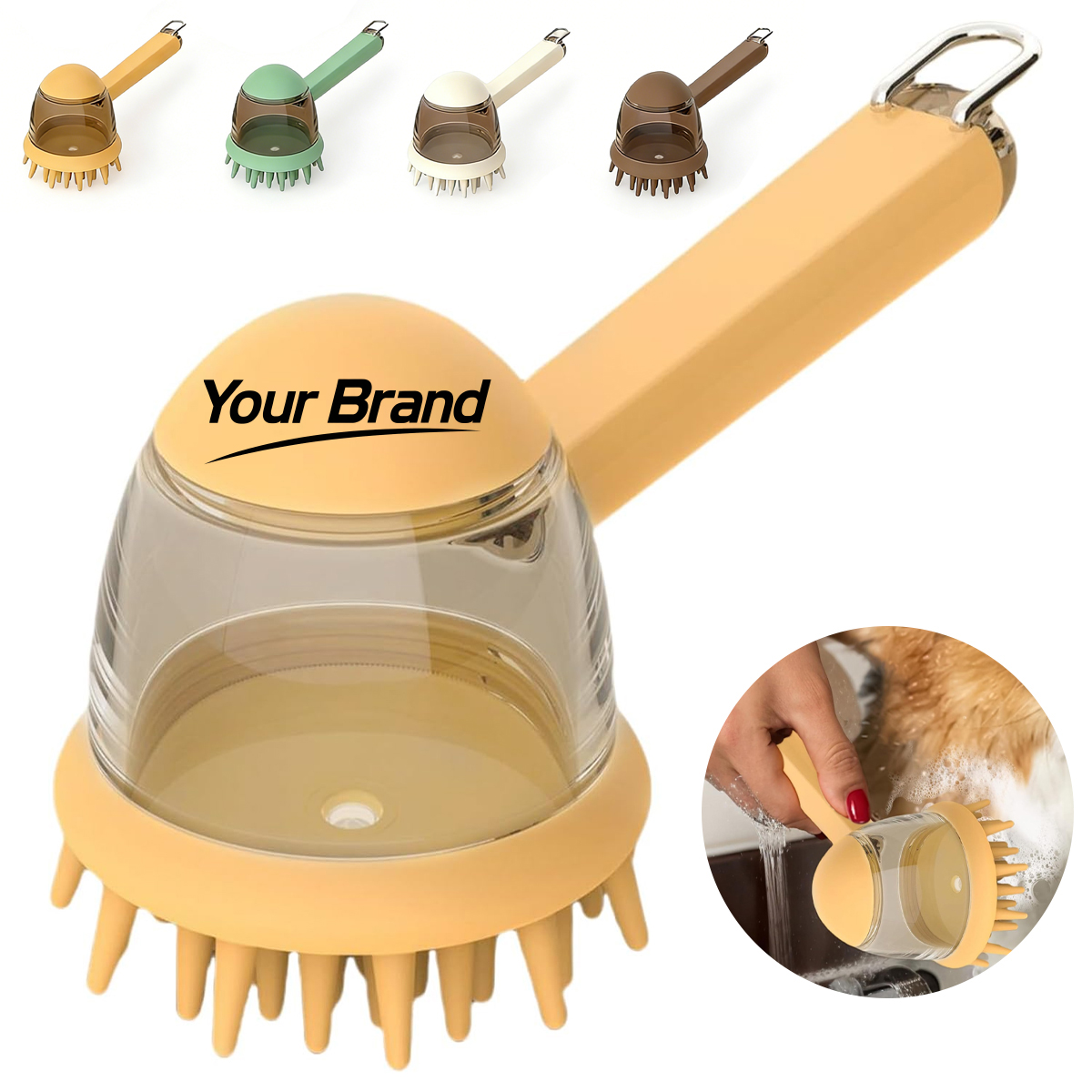 2 in 1 Pet Bath Massage Brush