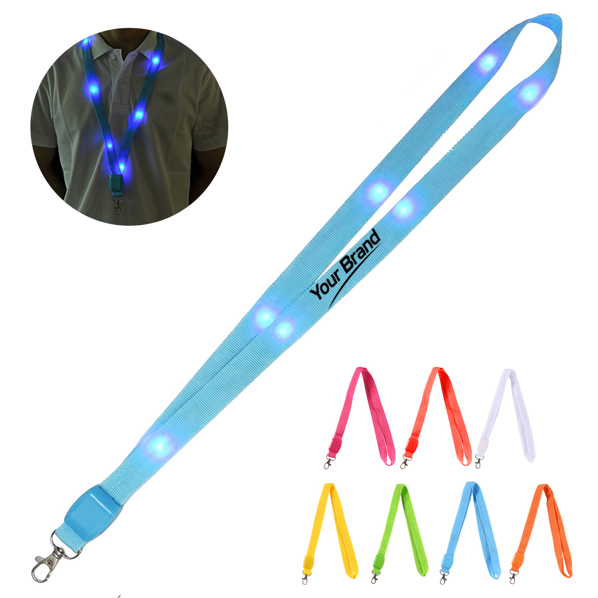 LED Light Up Party Lanyard