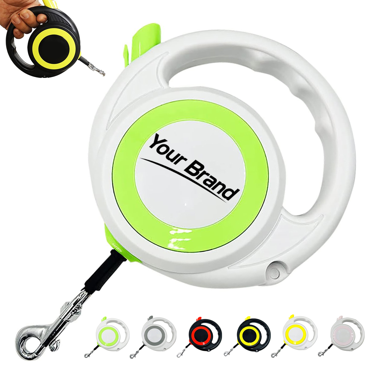 Retractable Ring Grip Pet Leash