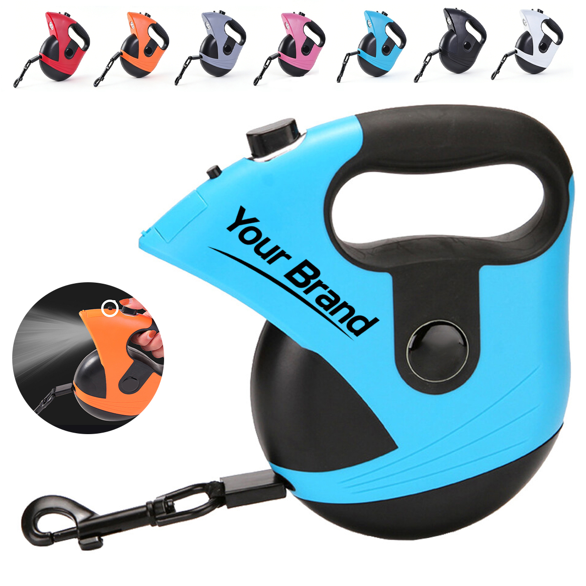 LED Retractable Pet Safety Leash