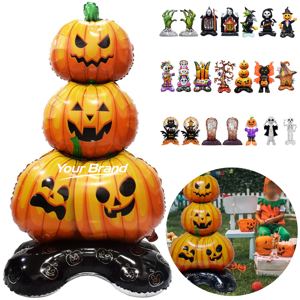 Inflatable Halloween Standing Foil Balloon