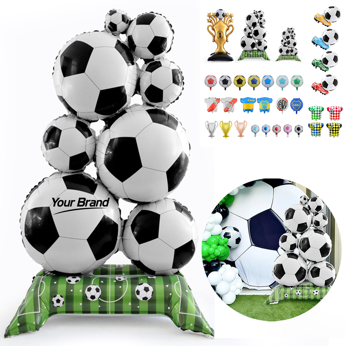 Soccer World Cup Champion Foil Balloon