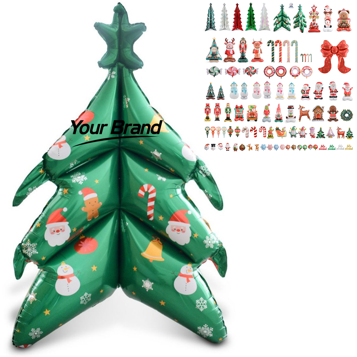 Inflatable Christmas Holiday Standing Foil Balloon