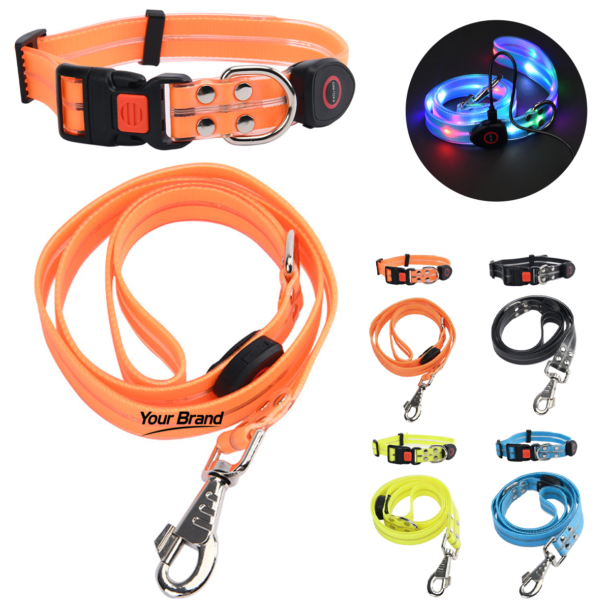 Rechargeable LED Glowing Safety Pet Collar