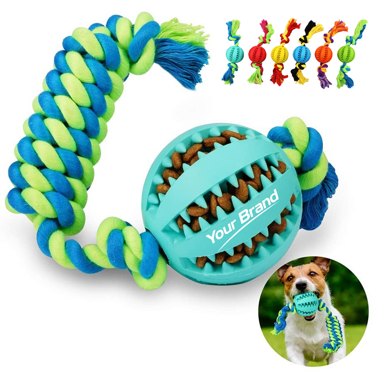 Rubber Watermelon Dental Toy Ball