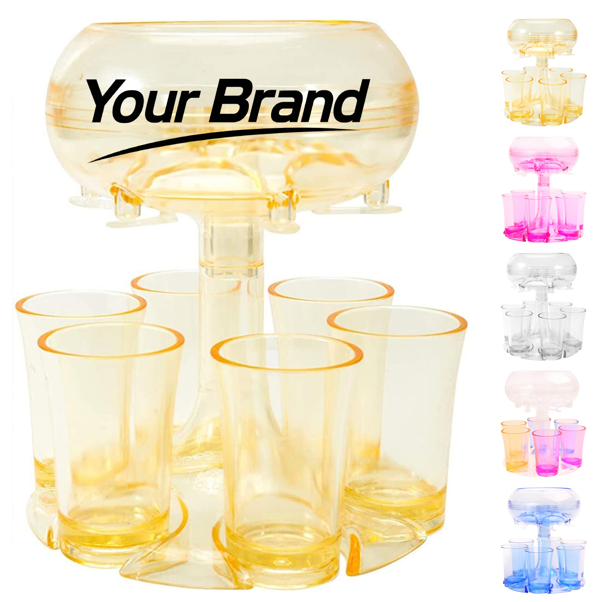 6 Shot Glass Beverage Dispenser