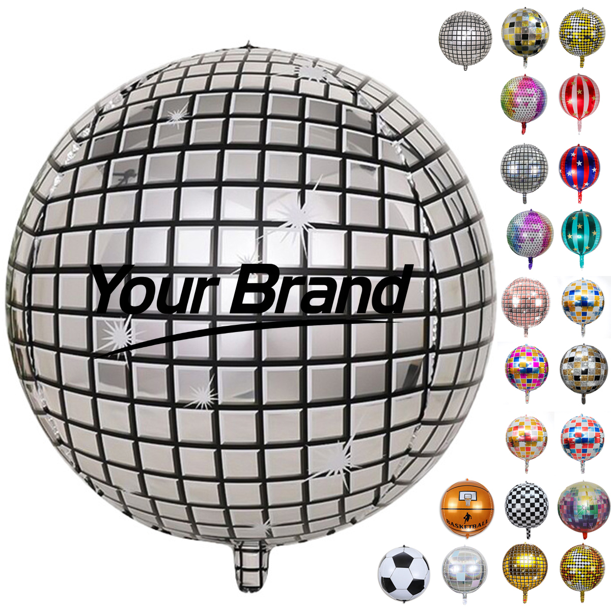 22 Inch Holographic 4D Foil Balloon